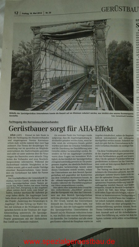 Bauzeitung 16.05.2014